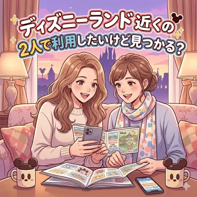 ディズニー ランド 近くの安いホテル。2人で利用したいけど見つかる？