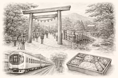 伊勢神宮モデルコースを日帰りで。電車で回れる？