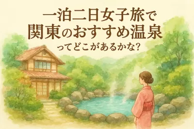 一泊二日女子旅で関東のおすすめ温泉ってどこがあるかな？